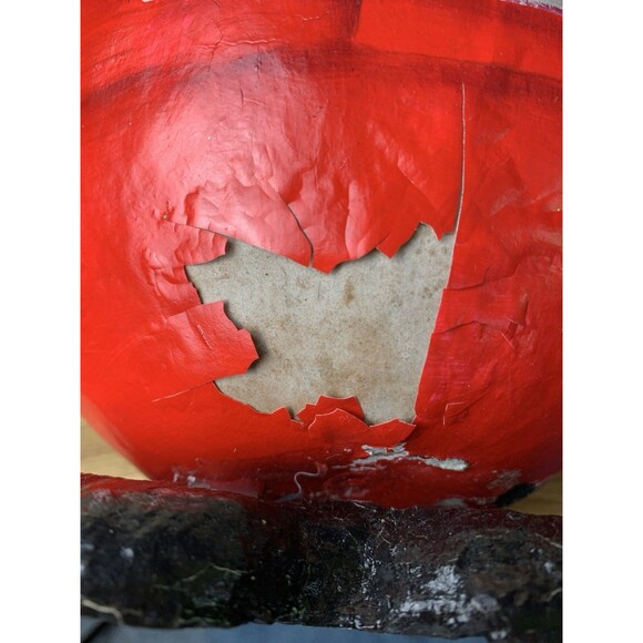 Hand Painted Santa Claus Gourd Christmas Vtg Folk Art Country Primitive READ - Picture 11 of 12